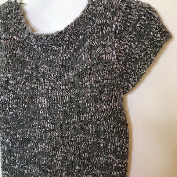 Grey Knit Kroshetta by Papillon Dress - Picture 4 of 5